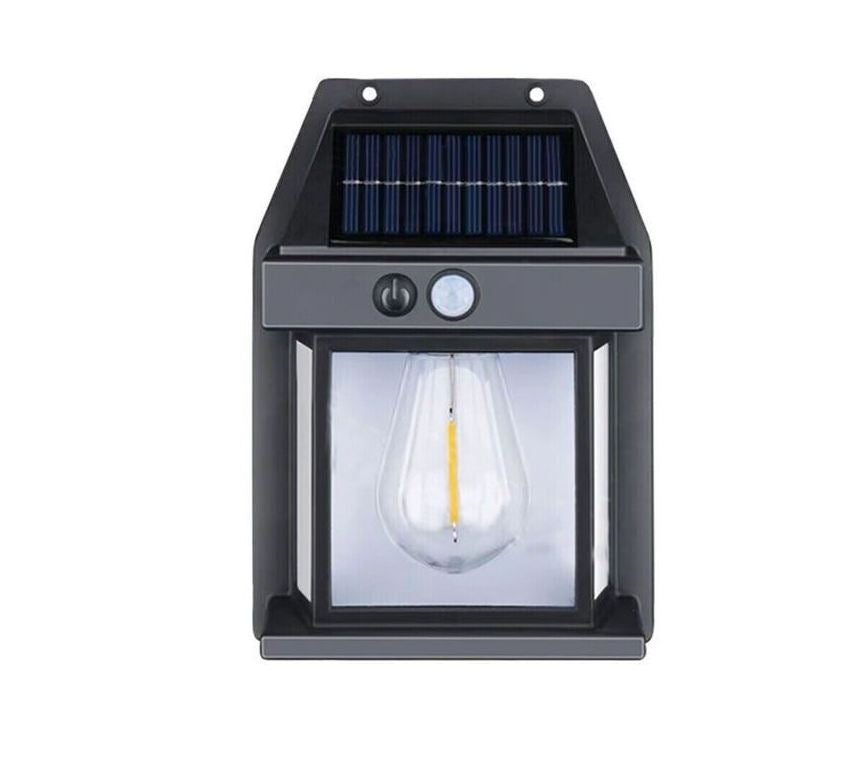 Solar Powered One Bulb Wall Lamp